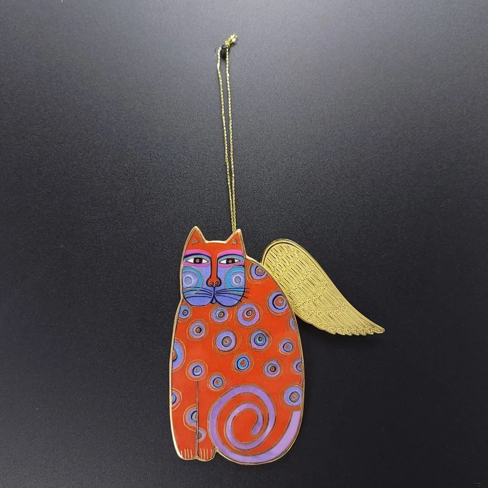 Laurel Burch SOPHIA Angeli-Cats Bradford Cat Angel Christmas Ornament‎ Porcelain - Picture 3 of 5
